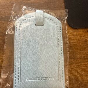 Summer Fridays Light Blue Luggage Tag